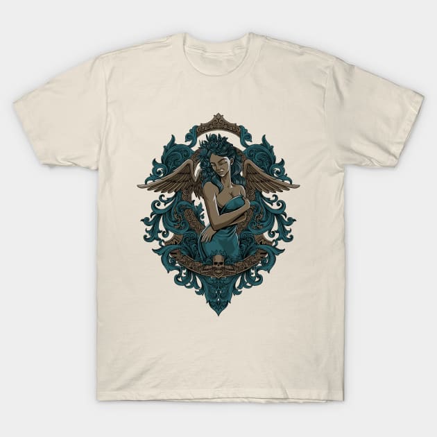 lady angel T-Shirt by akmalzone